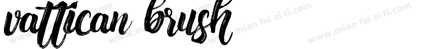 vattican brush字体转换